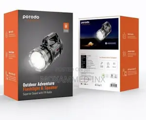 Porodo PD-LSFLSP Outdoor Adventure Flashlight and Speaker