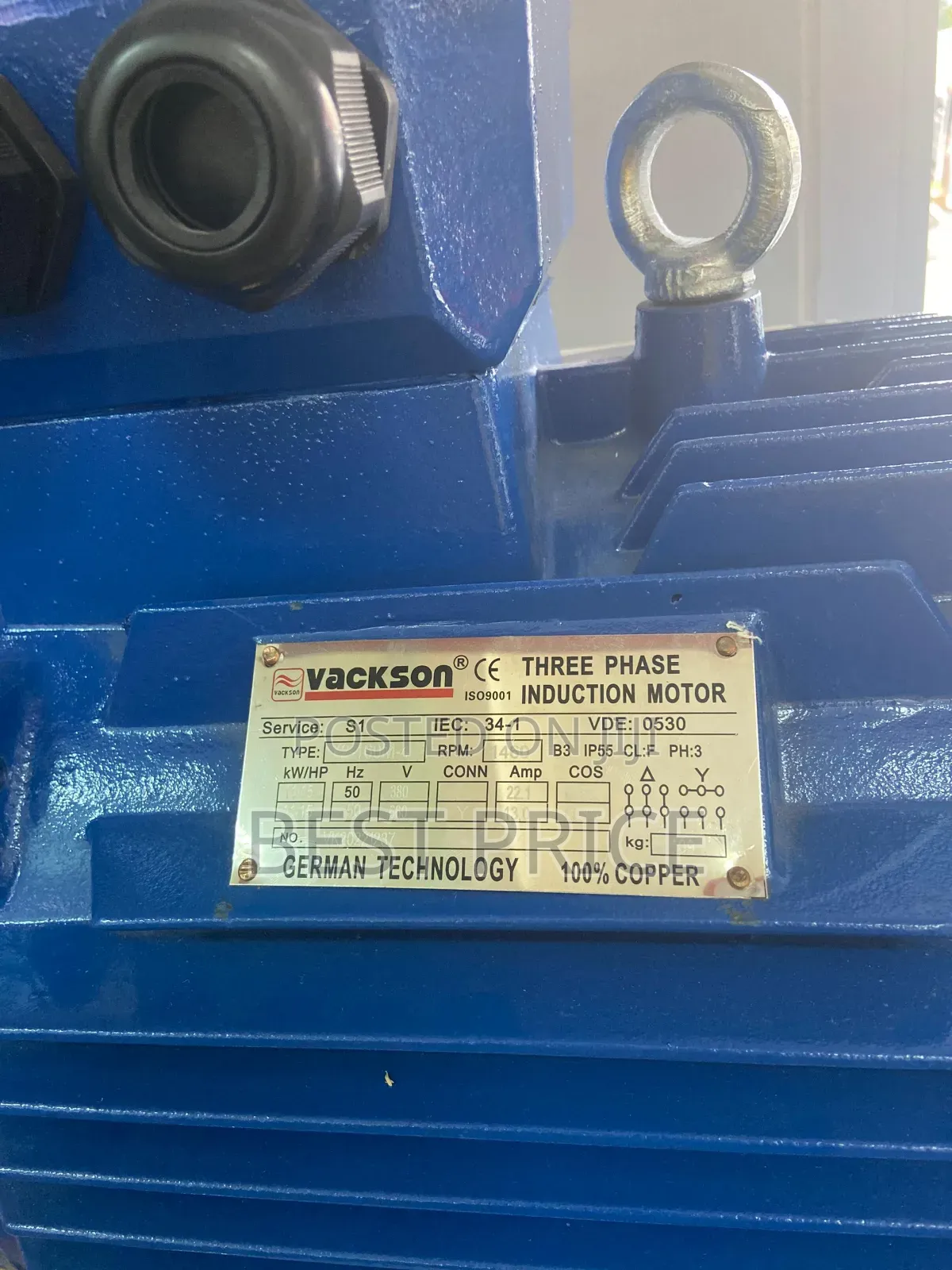 Vackson Electrical Induction Motor 3 Phase Low Speed