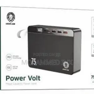 Greenlion GNPRVLTPB75BK Power Volt Mega Capacity 75000mah
