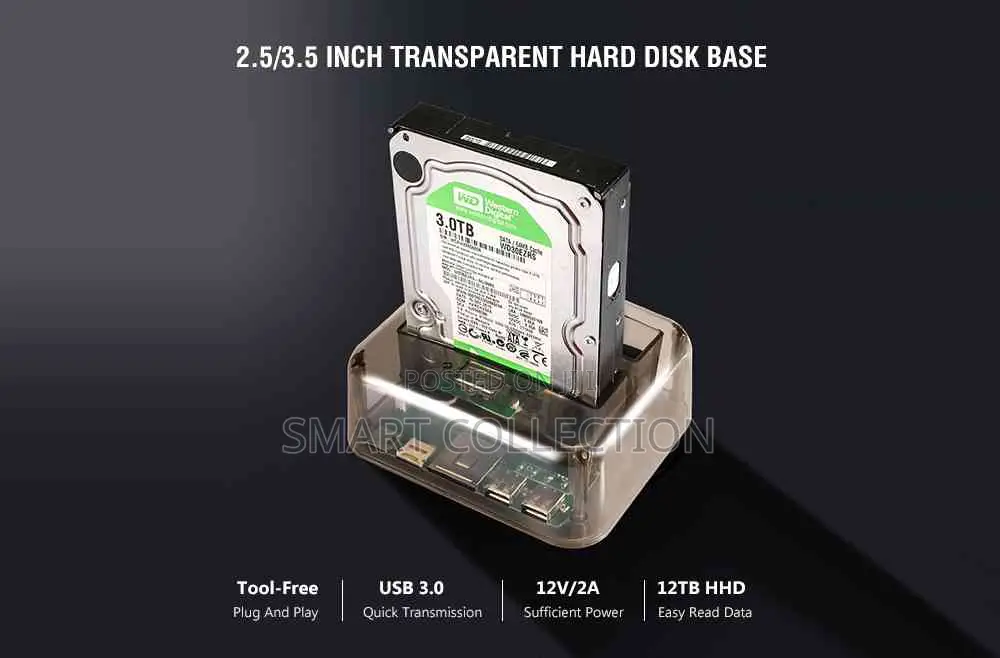 USB 3.0 HDD Docking Station Dual Multifunction Hard Drive
