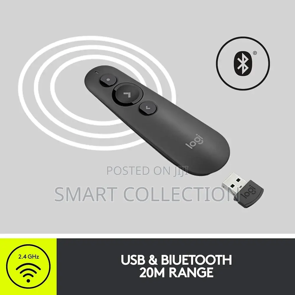 R500 Logitech Smart Remote Presenter Laser Pointer