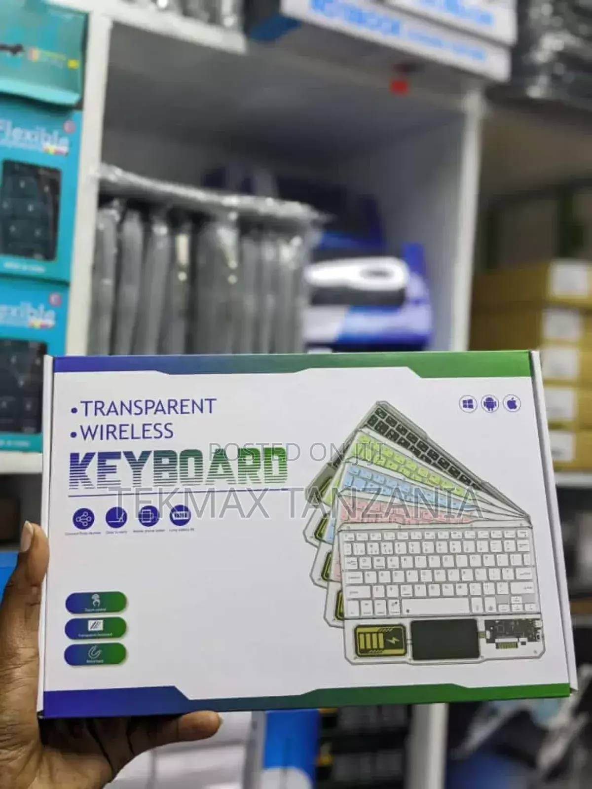 Mini Transparent Keyboard Wireless