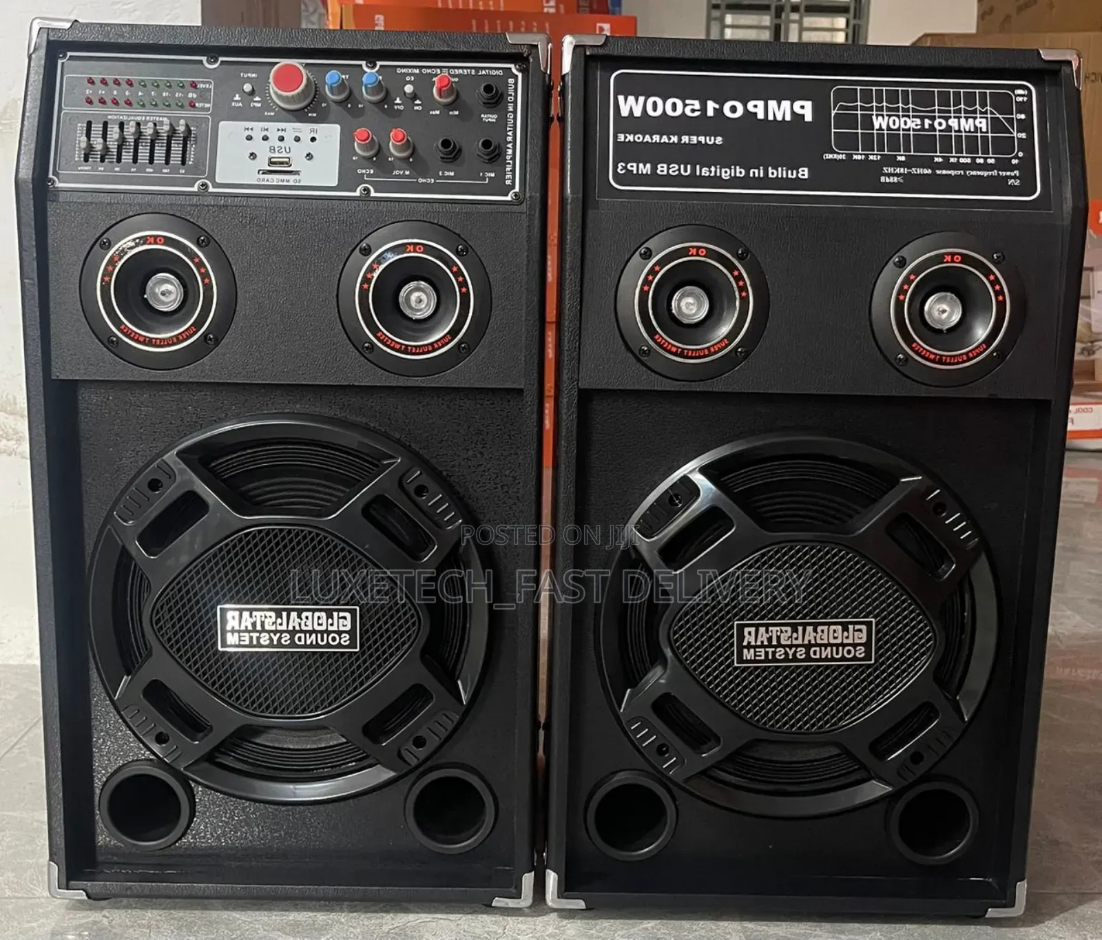 Global Star Speaker With 2 Mic/Speaker Ya Matangazo