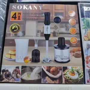Sokany Hand Blender 4 In 1 With Chopper, 1000 Watts