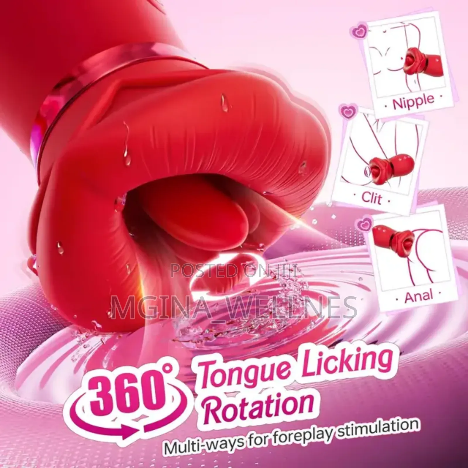 4 in 1 Female Clitoris Sucking Licking Vibrators in 360°