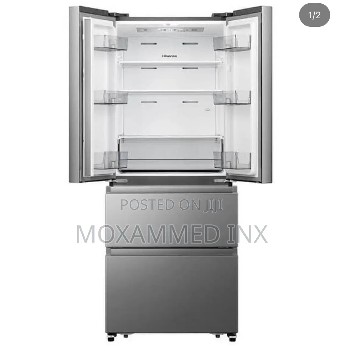 Hisense Fridge H530fi 380litres INOX French Door
