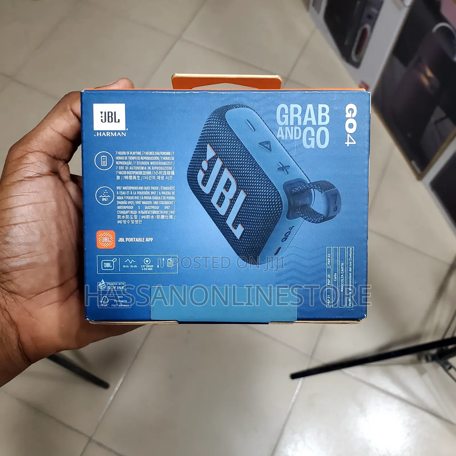 JBL Go 4 Bluetooth Speaker - Blue