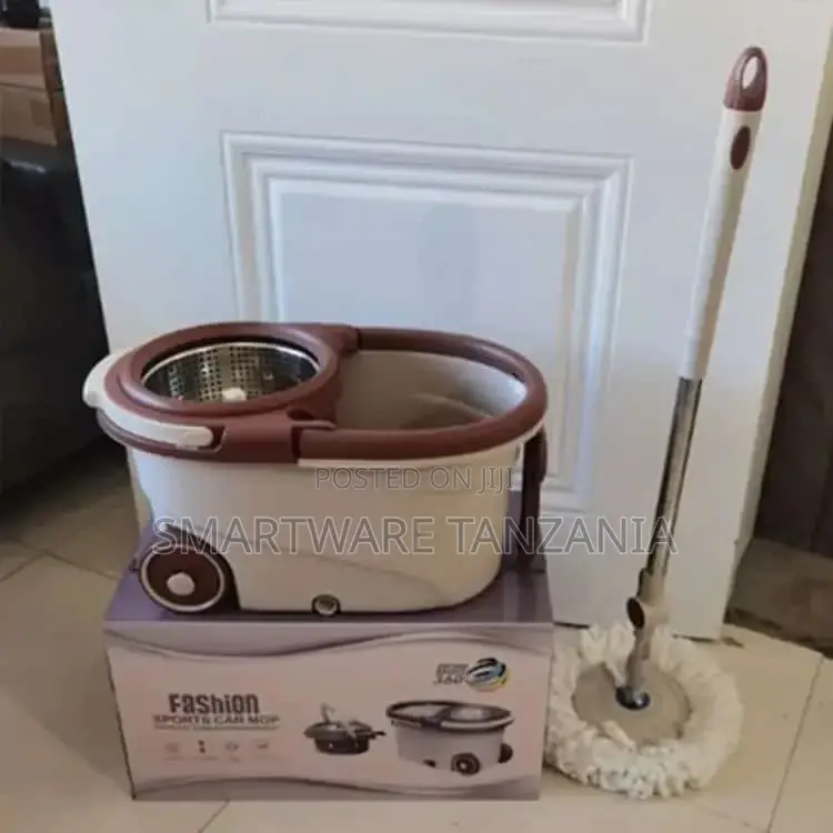 Spin Mop Bucket Floor Stainless Steel Deluxe 360 Spinning