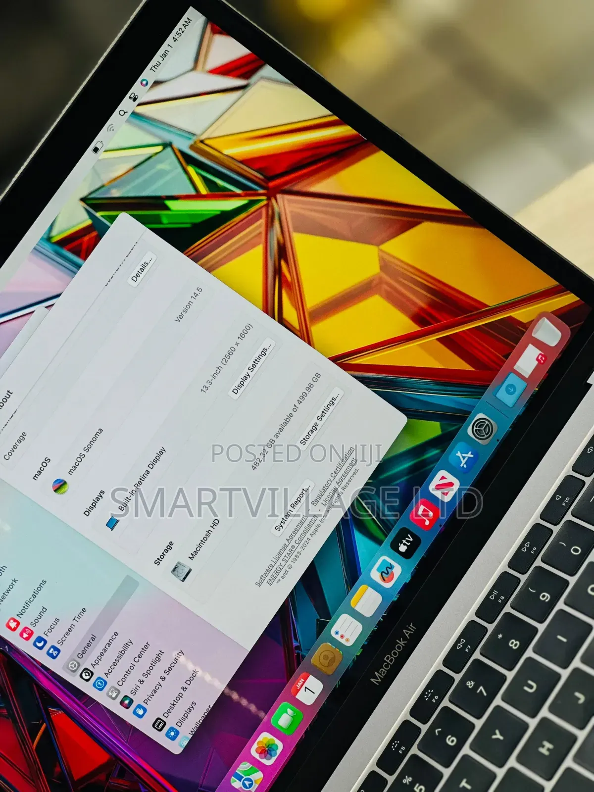 Laptop Apple MacBook Air 2018 16GB Intel Core I5 SSD 512GB