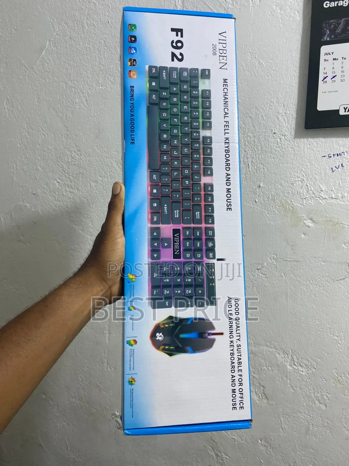 Multicolor Mechanical Gaming Keyboard and Mouse - F92