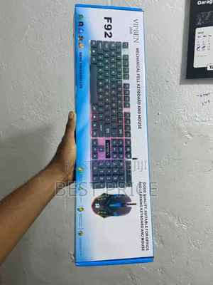 Multicolor Mechanical Gaming Keyboard and Mouse - F92
