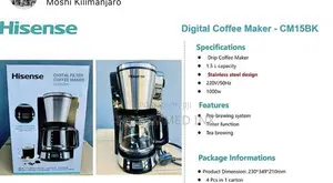 Hisense Cm15bk 1000 Watts 1.5L Capacity LCD Display, Boil