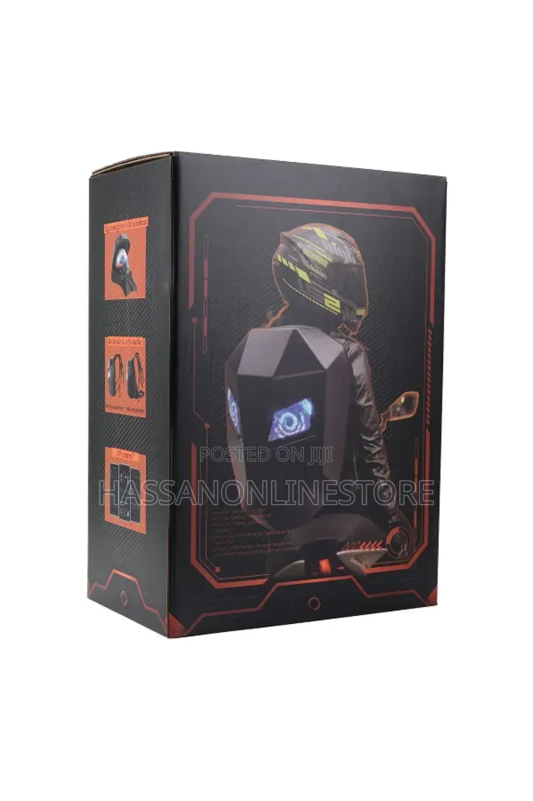 Motorcycle Backpack,Led Programmable Knight Backpack