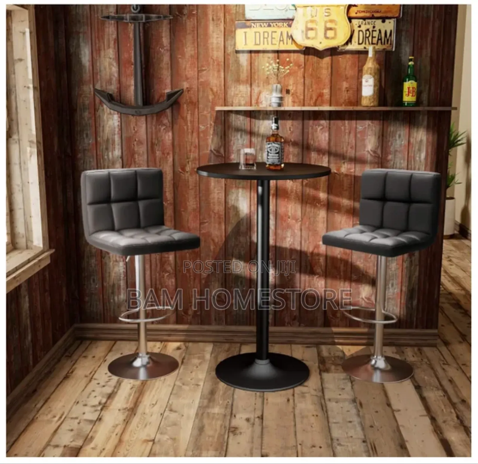Classic Leather Bar Chairs