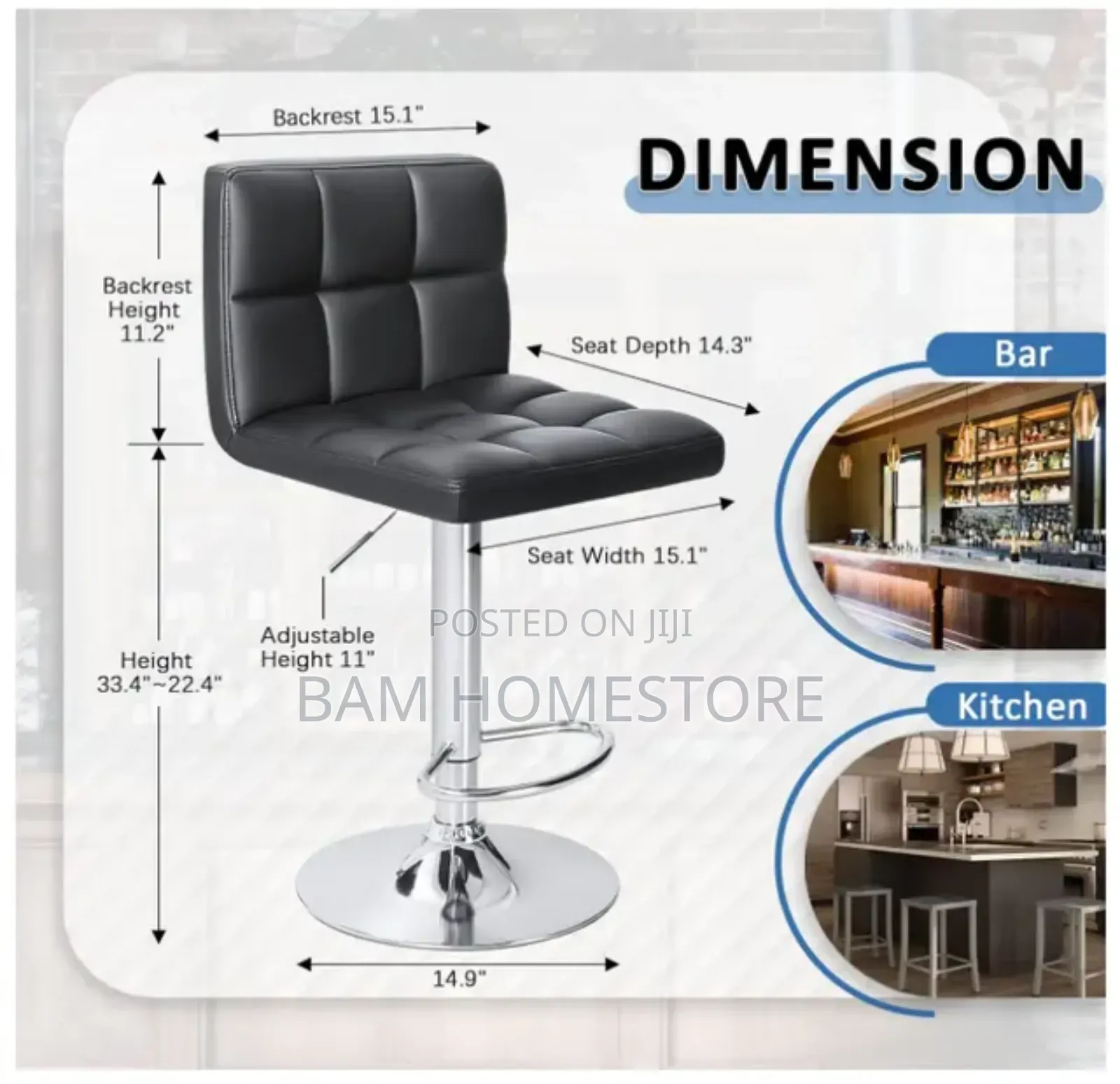 Classic Leather Bar Chairs