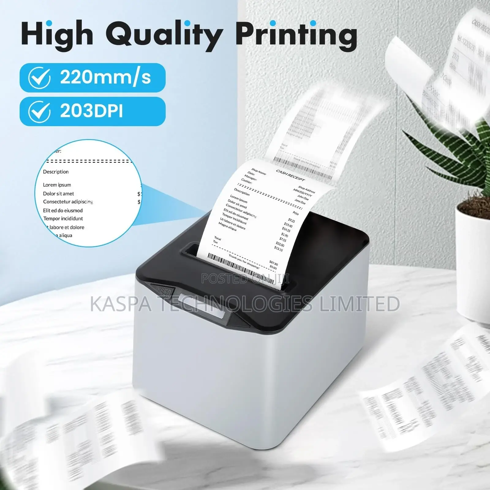 Bluetooth 80mm Receipt Printer