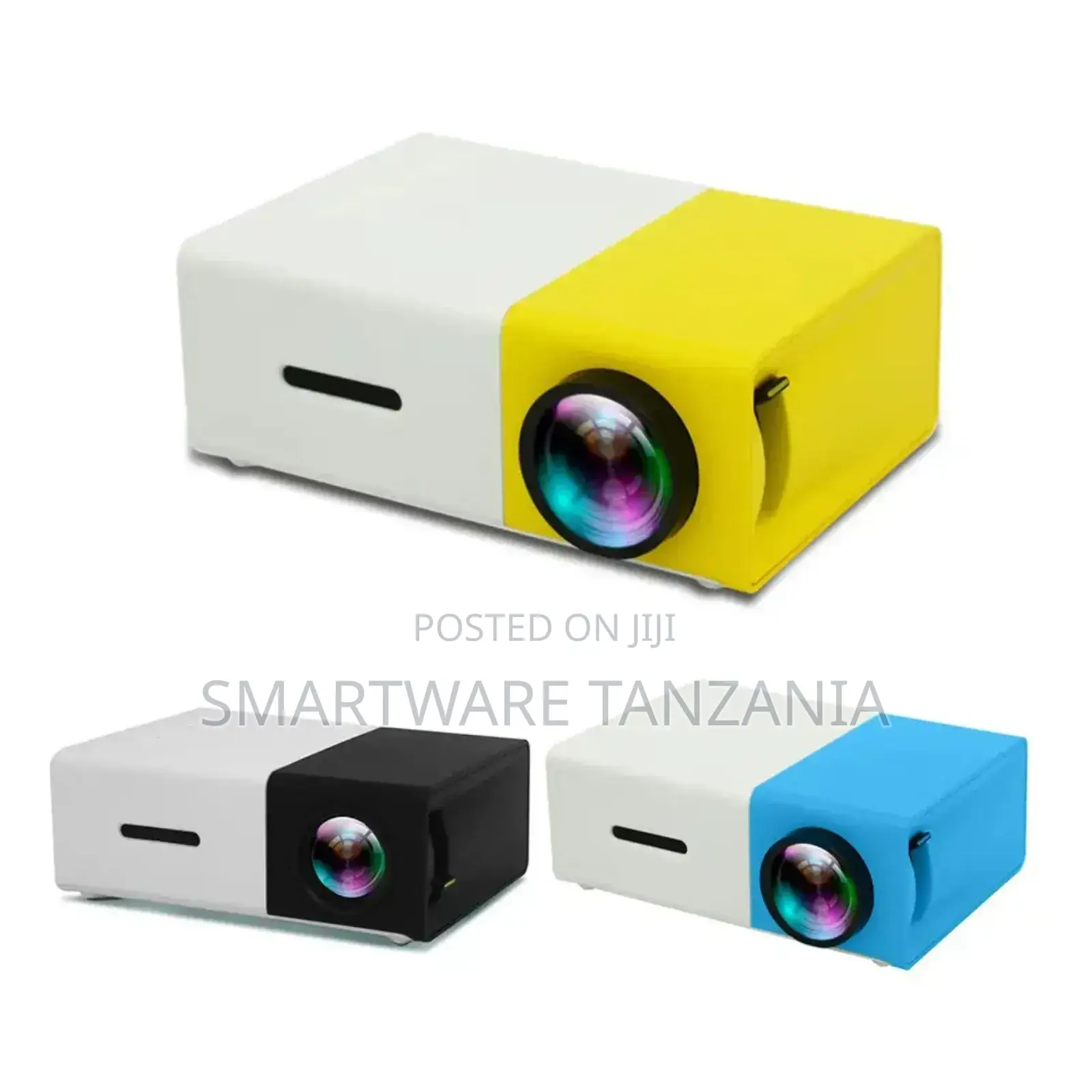 Portable LED Mini Projector White/Yellow New In Box