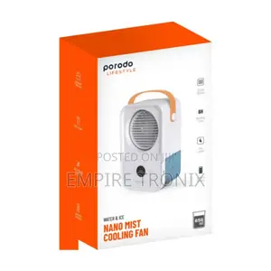 Porodo Lifestyle Water Ice Nano Mist Cooling Fan