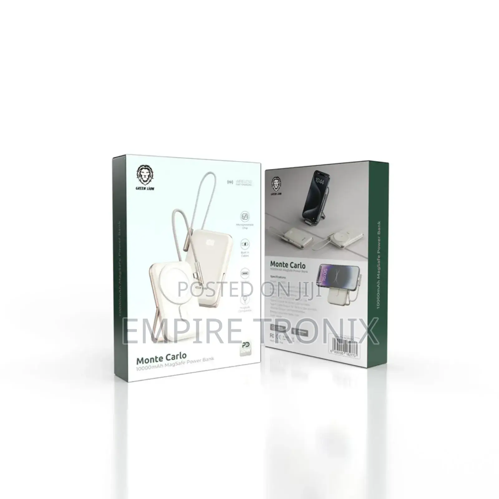 Green Lion Monte Carlo Magsafe Power Bank 10000mah PD 20W
