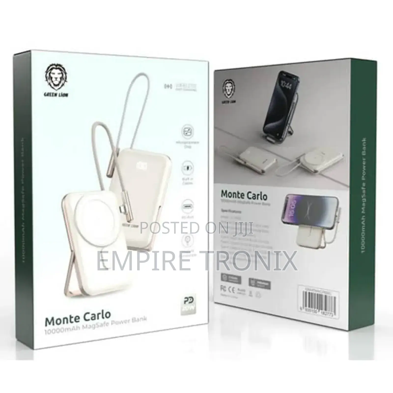 Green Lion Monte Carlo Magsafe Power Bank 10000mah PD 20W