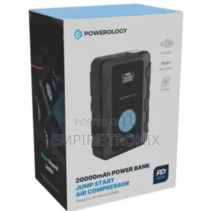 Powerology Powerbank Jumpstart With Air Pump PD45W 20000mah