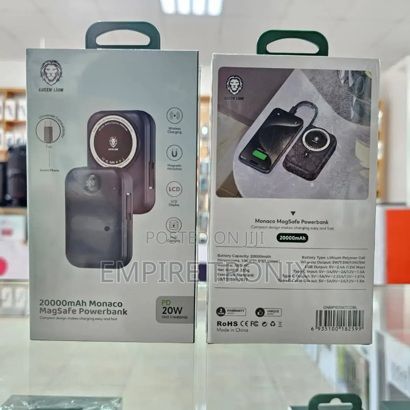 Green Lion Monaco Magsafe 20000mah Power Bank