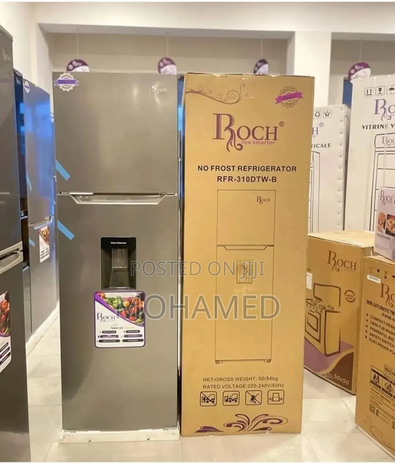 Roch Double Door Fridge/Friji 260 Model Rf310dt-N