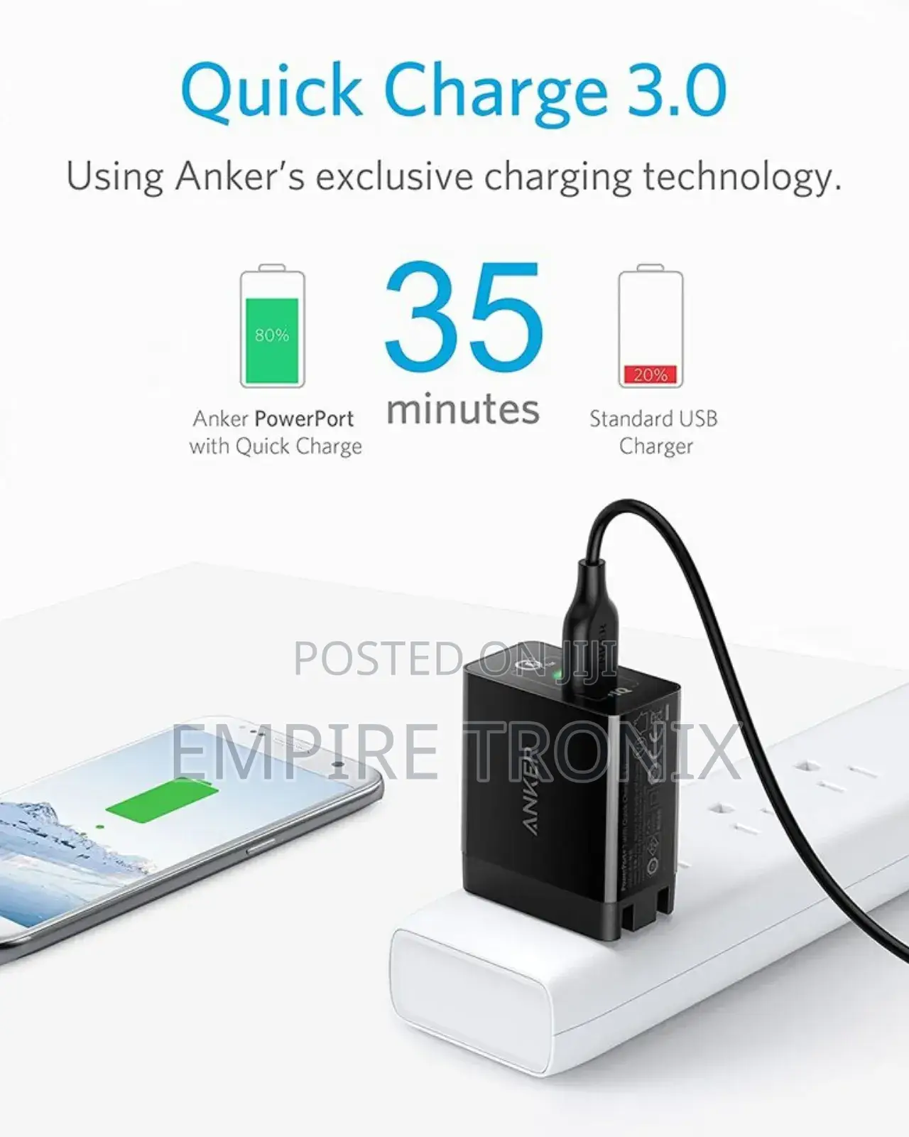 Anker Powerport+ 1 With Quick Charge 3.0