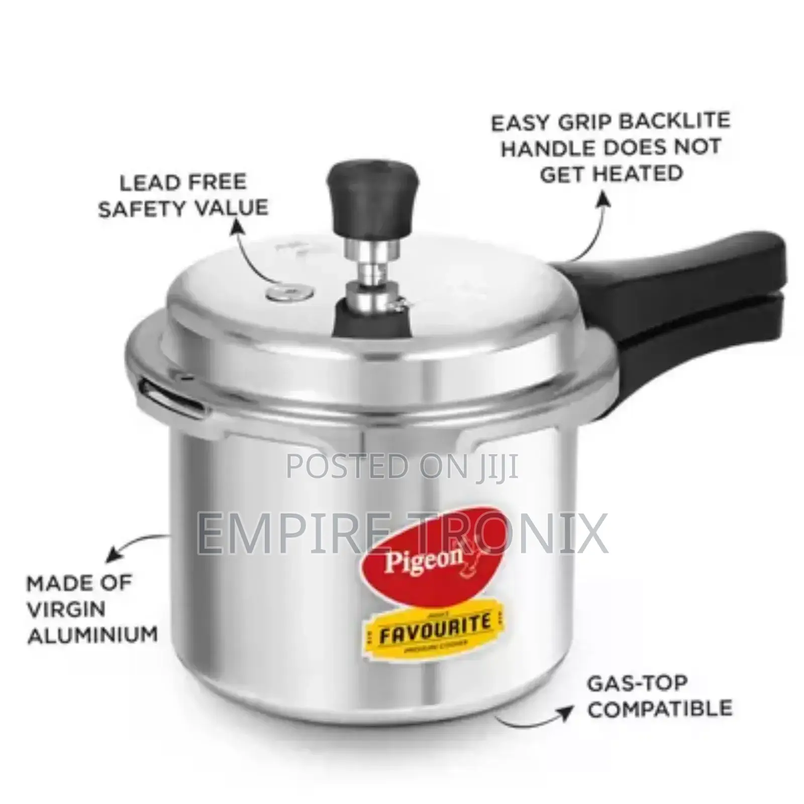 Pigeon Pressure Cooker 5L Deluxe Aluminium