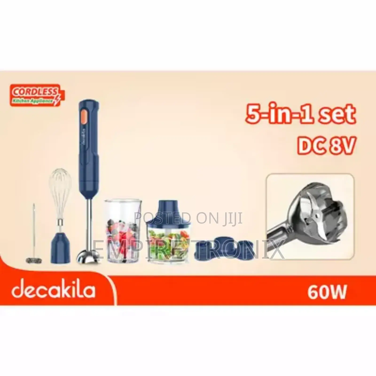 Decakila Cordless Hand Blender Kmjb042l