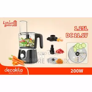 Decakila Cordless Food Processor 1.25L 200W KMMG005B