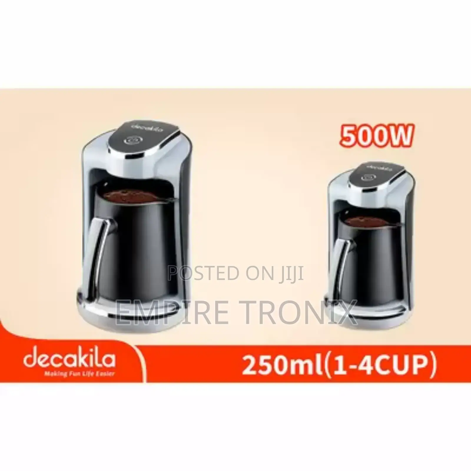 Decakila Turkish Coffee Maker 500W 250ML (KECF030B)