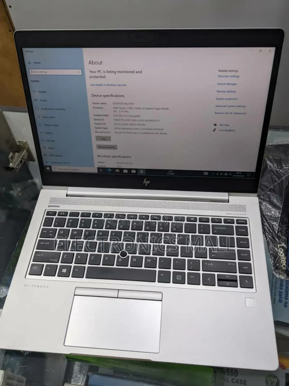 Laptop HP EliteBook 745 G6 8GB AMD Ryzen 5 SSD 256GB