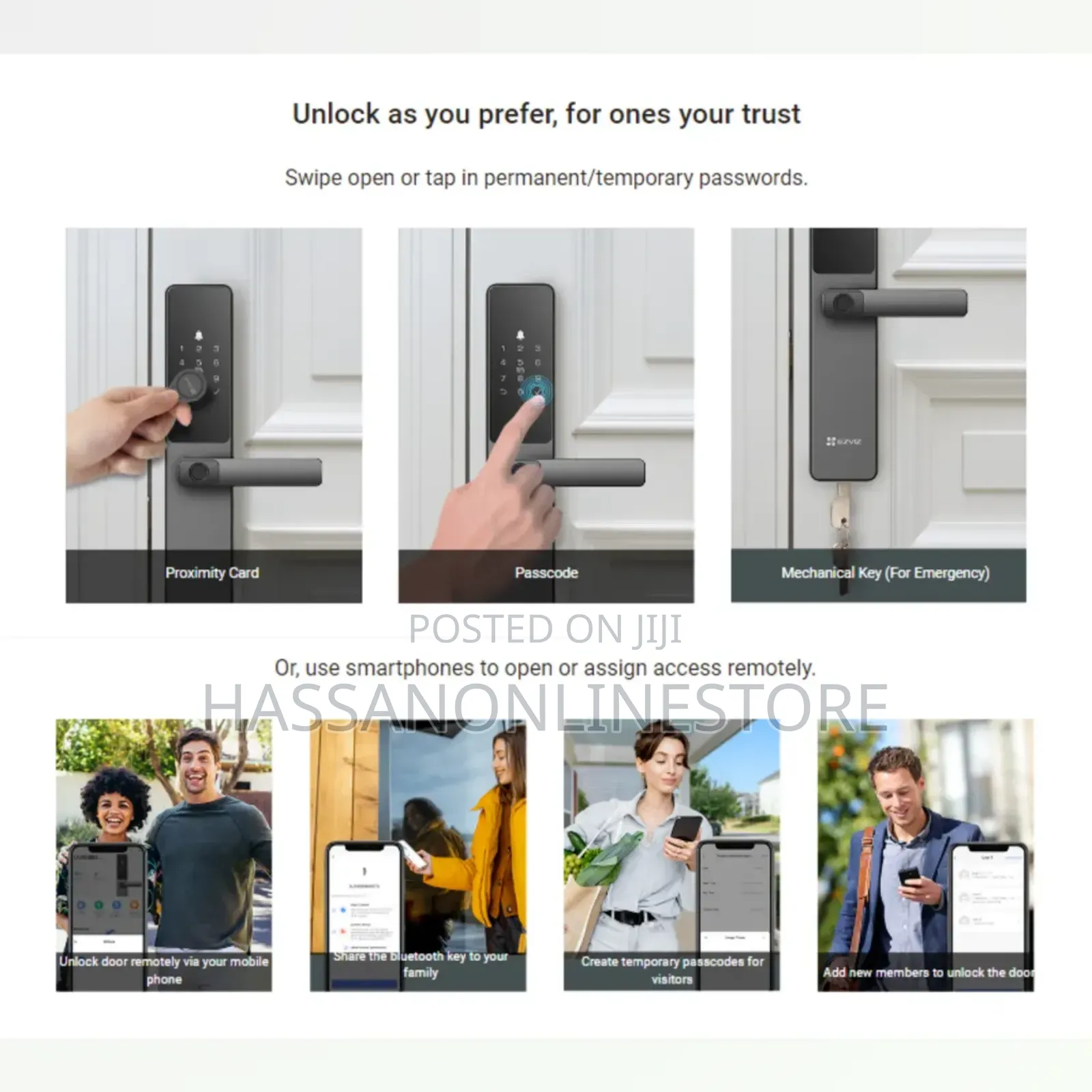Ezviz Smart Digital Fingers Print Door Lock DL05