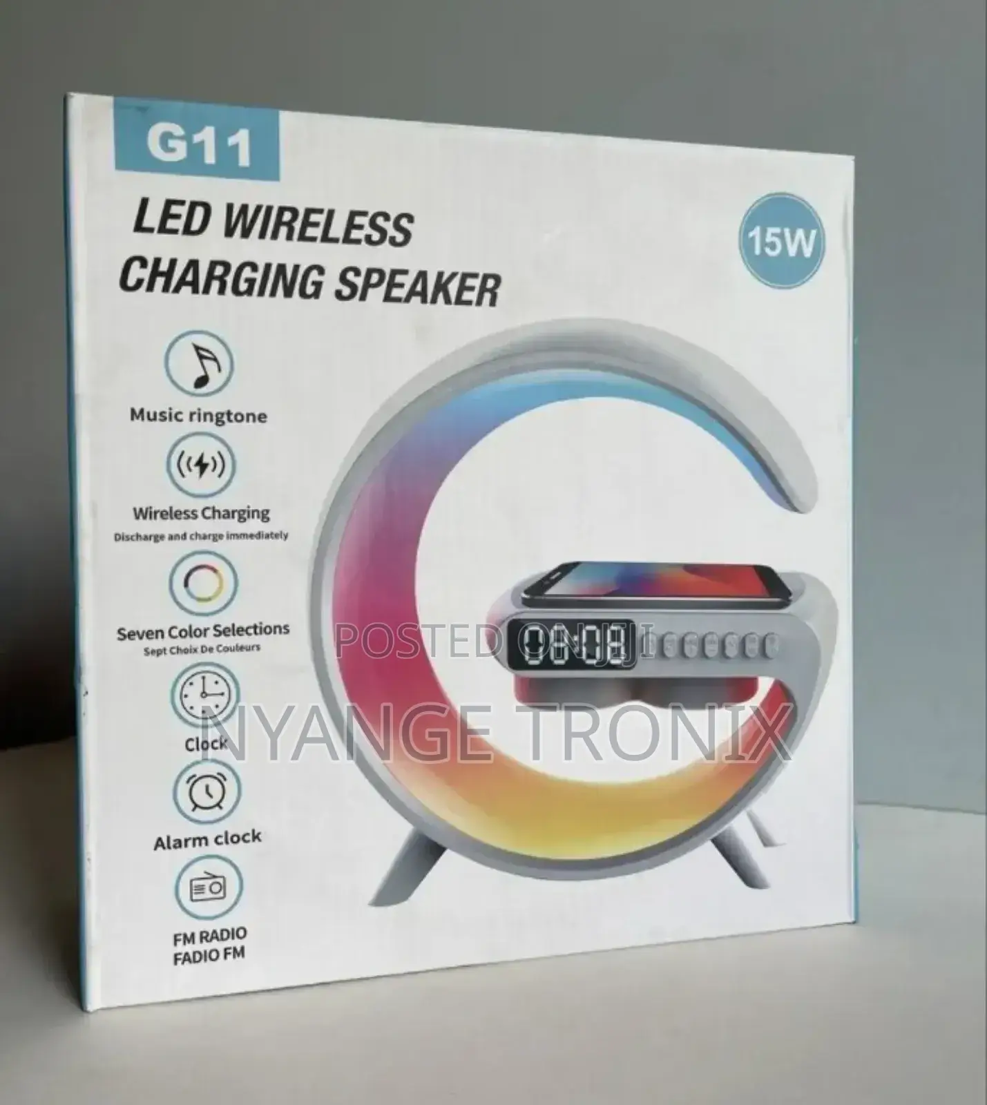 LED Wireless Charging Speaker