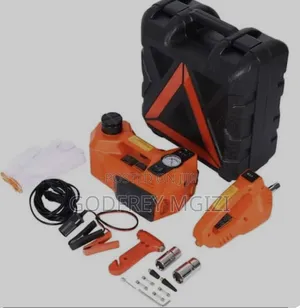 Electrical Jack With Air Compressor and Opener Nut