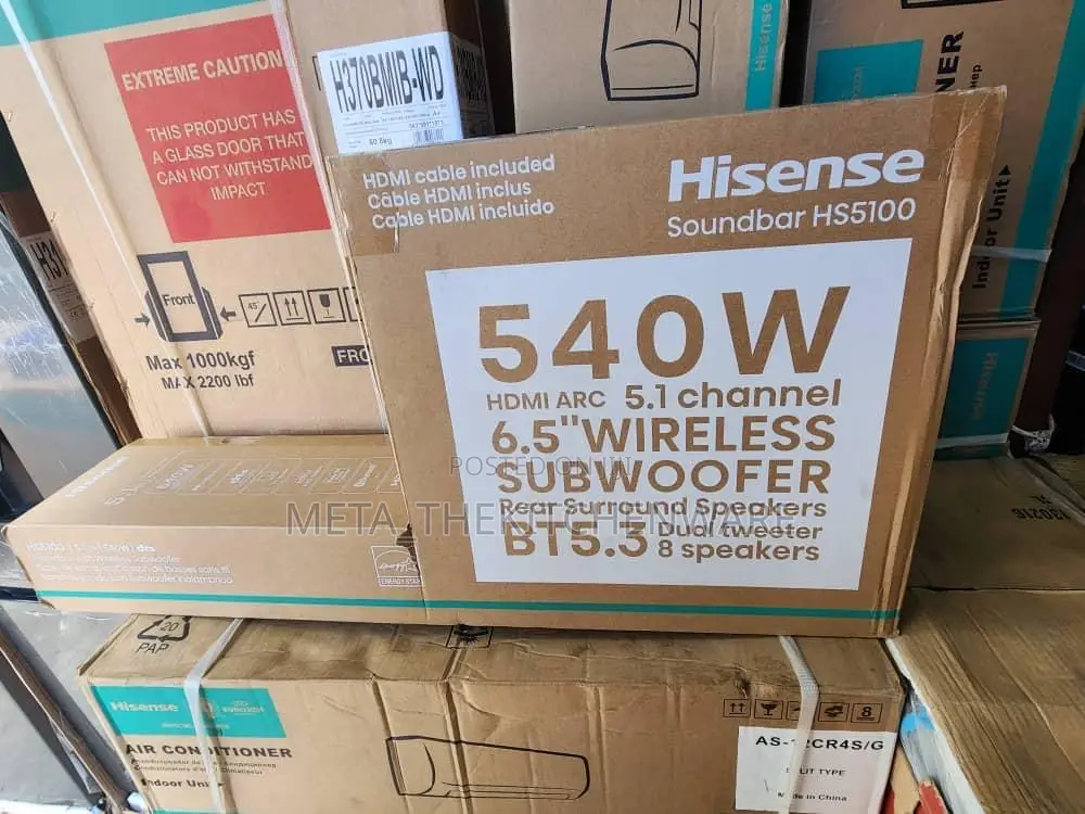 Hisense Wireless Soundbar 5.1ch 540w(Hs5100)