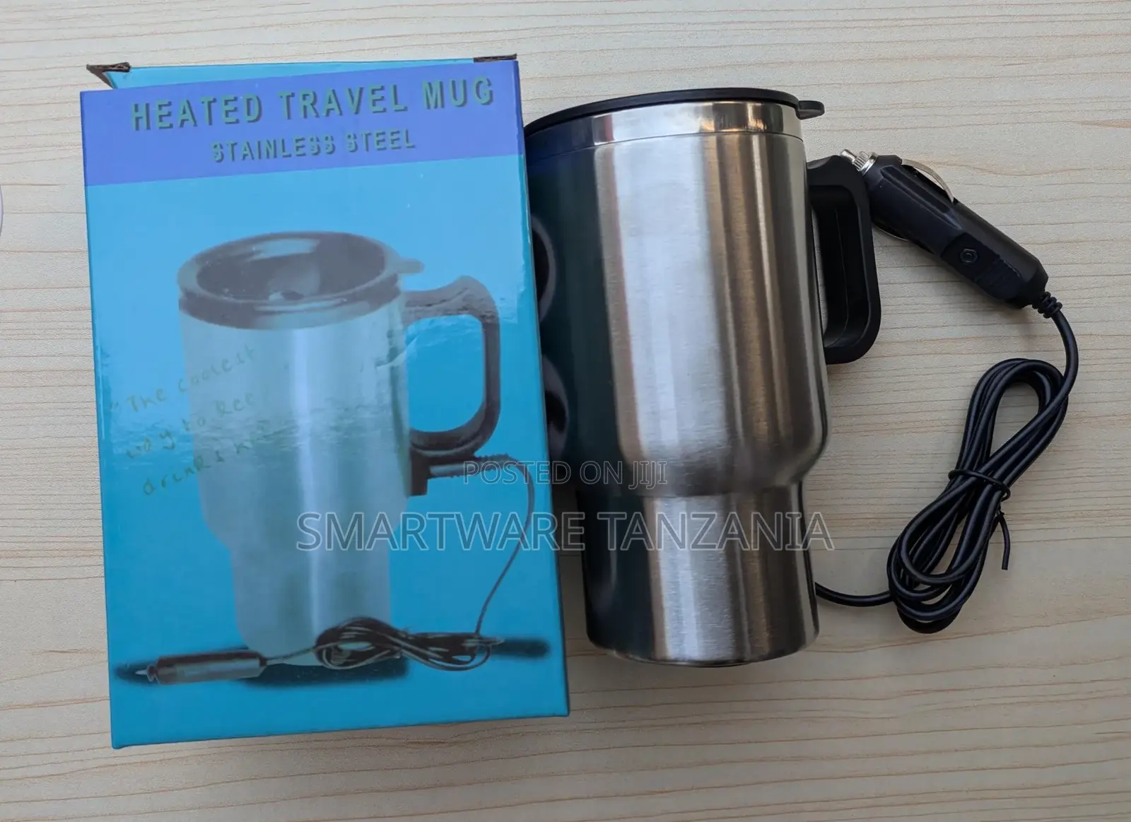 Car Electric Heated Travel Mug Coffee Tea Cup Warmer Mug