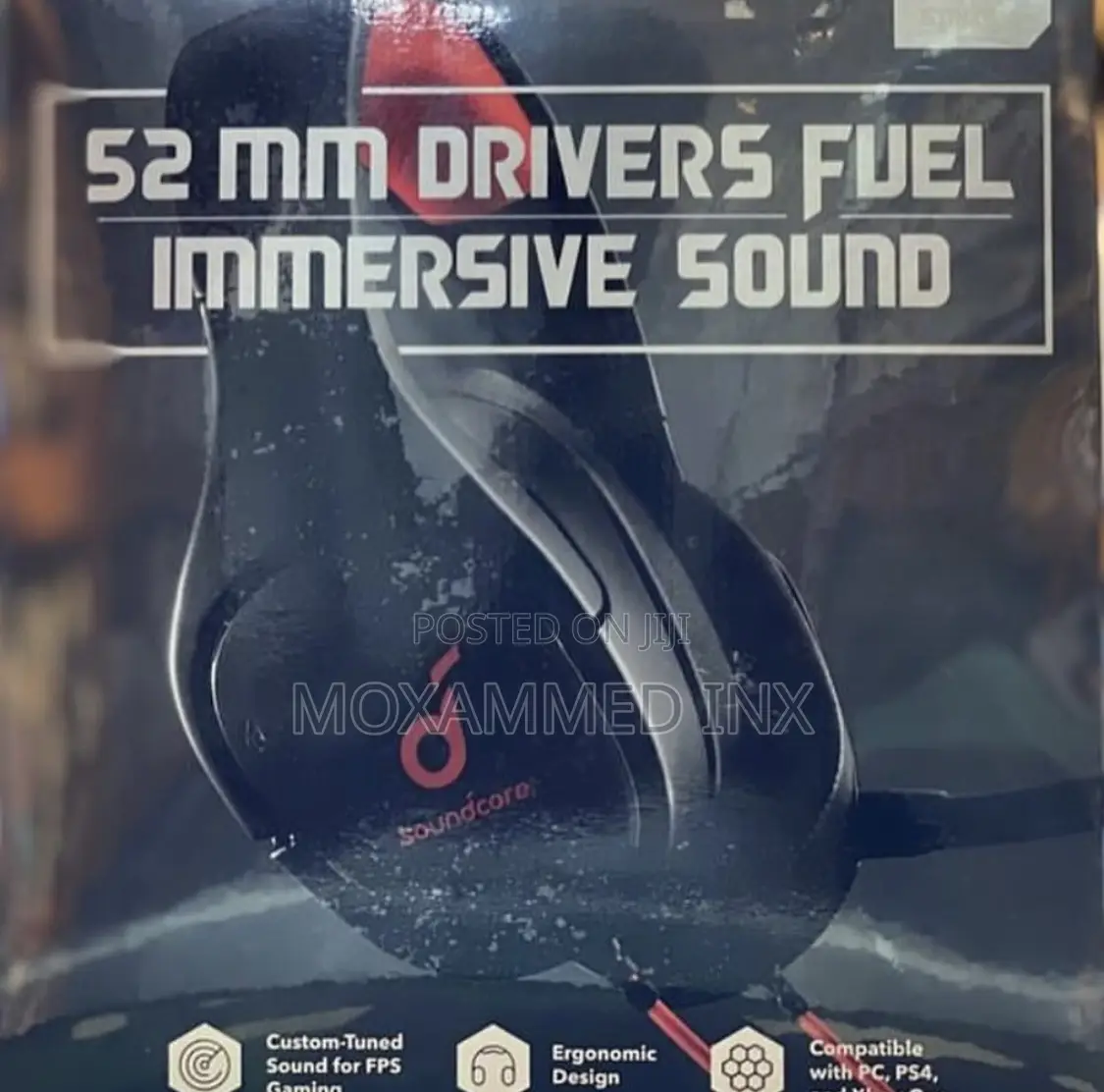 Anker Gaming Headset Soundcore 52 Mm DRIVERS FUEL IMMERSIVE