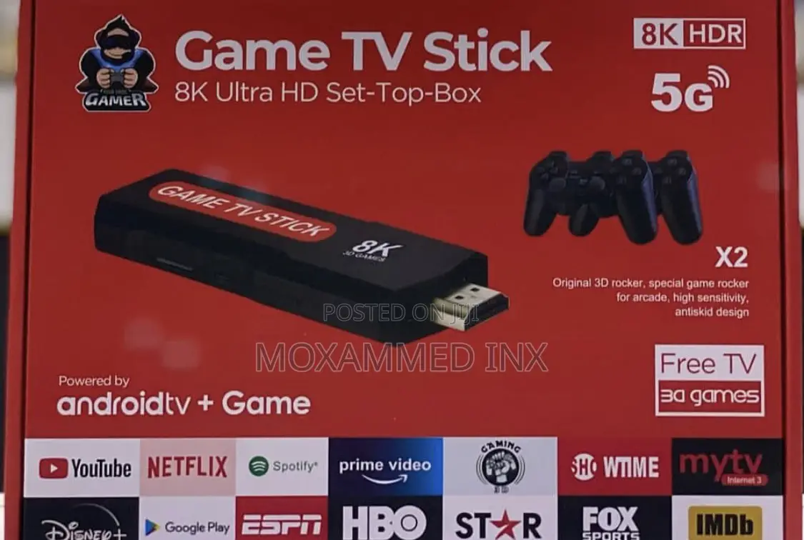 Game TV Stick Android Tv + Games 5G