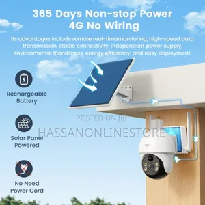 Xiaovv 3630d-P15s-4g 3M Outdoor 355° Smart 4G Camera Solar