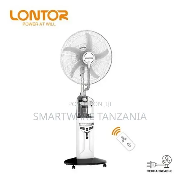Home Fan With Water Mist Spray Indoor Vertical Floor Fan