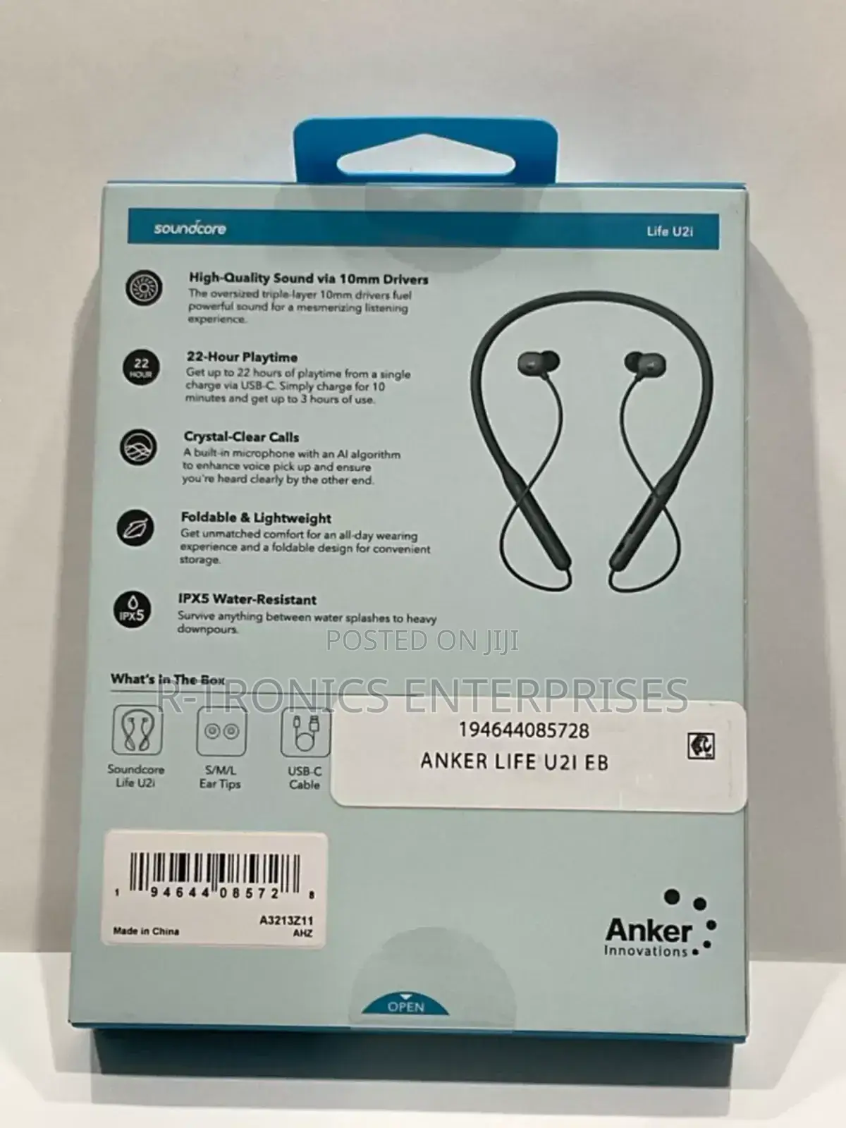 Soundcore by Anker Life U2i Wireless Neckband Headphones