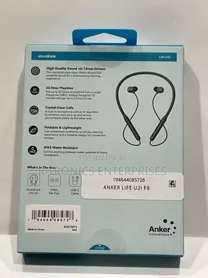 Soundcore by Anker Life U2i Wireless Neckband Headphones