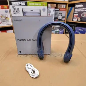 USB Charging Bladeless Personal Fans Round Neck Quiet Fan