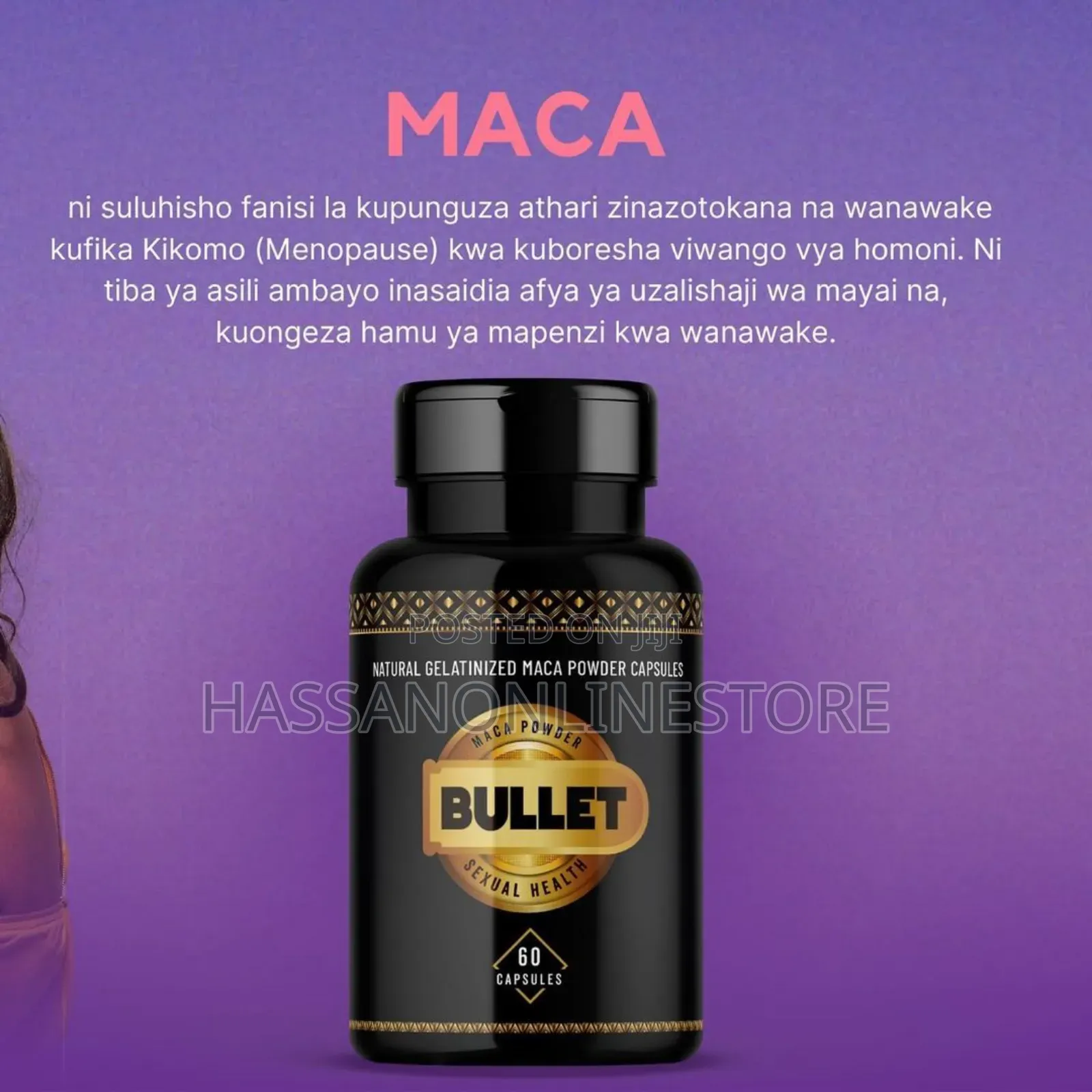 Bullet Maca Powder Capsules - 1000 Mg