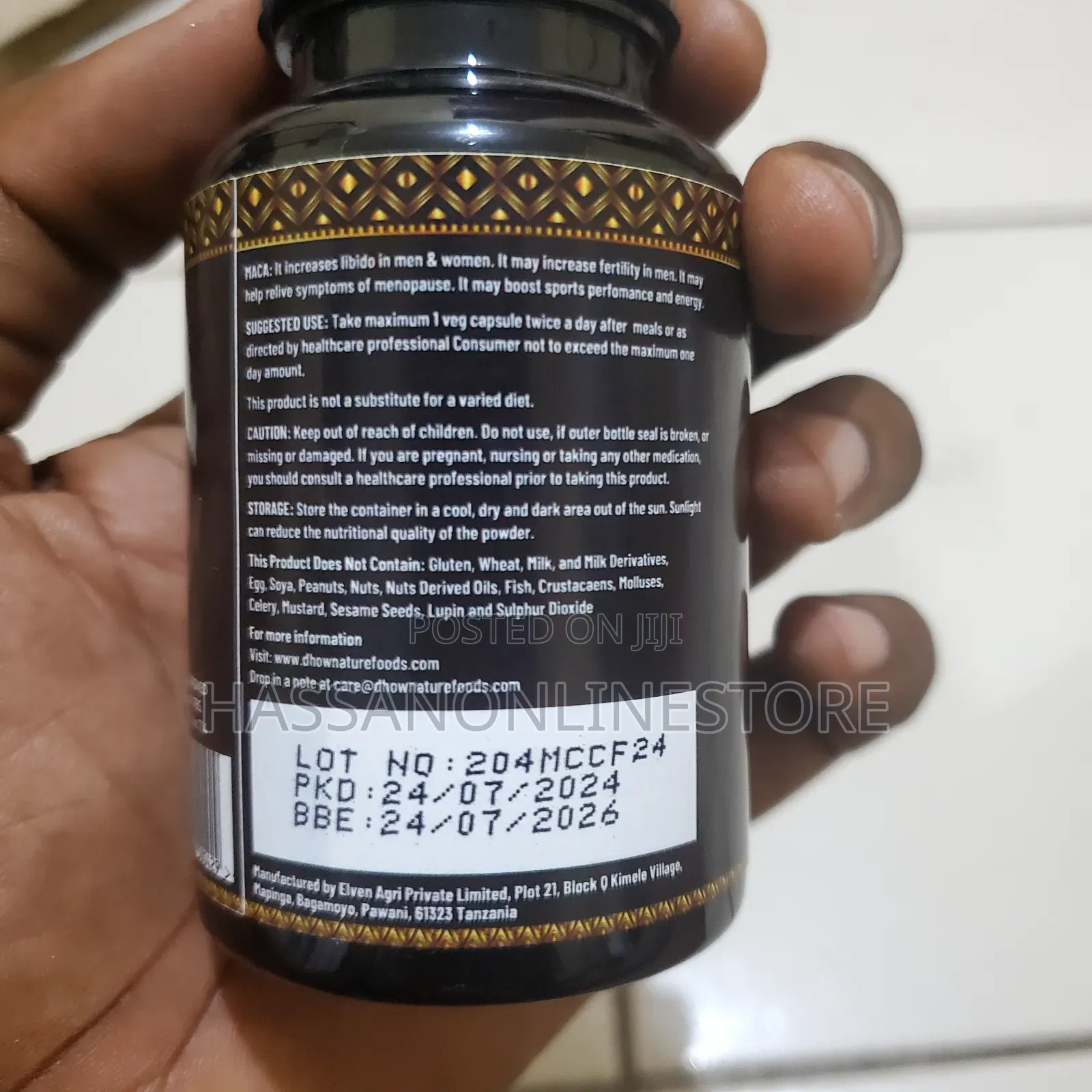 Bullet Maca Powder Capsules - 1000 Mg