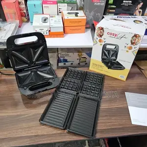 3in1 Interchangeable Sandwich, Grill And Waffle Maker