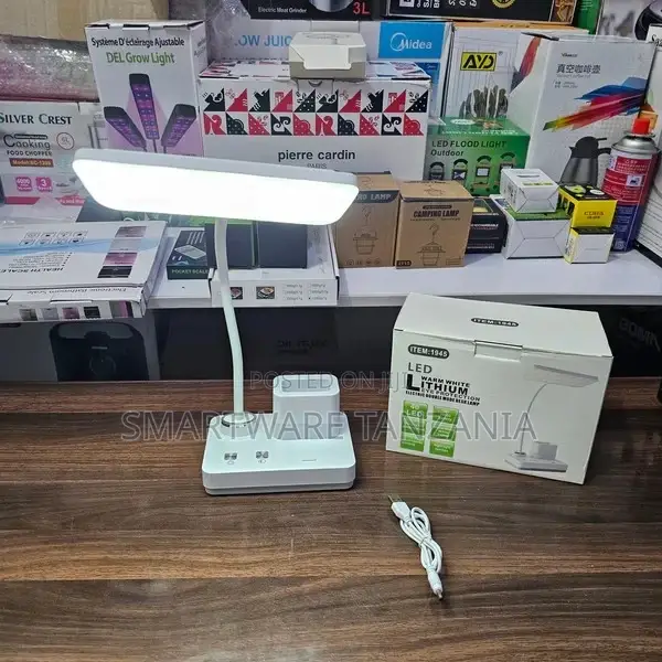 White Desk Light for Kids, Desktop/Computer Study Lamp