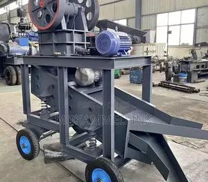Mobile JAW CRUSHER, 2tons Per Hour, Installed With a Separ